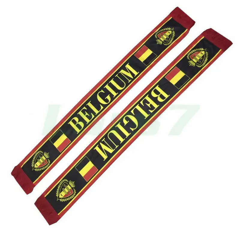 Bufanda Bélgica Negro/Rojo