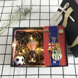 Conjunto de Muñeco tres piezas regalo Fútbol Beckham/Mbappé 