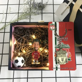 Conjunto de Muñeco tres piezas regalo Fútbol Beckham/Mbappé 