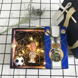 Conjunto de Muñeco tres piezas regalo Fútbol Beckham/Mbappé 